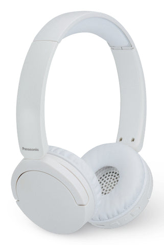 Diadema Panasonic Bluetooth Blanca - Hasta 72 Horas de Batería con Micrófono Cancelación de Ruido - Llamadas Claras sin Interrupciones - Comodidad Premium