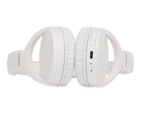 Diadema Panasonic Bluetooth Blanca - Hasta 72 Horas de Batería con Micrófono Cancelación de Ruido - Llamadas Claras sin Interrupciones - Comodidad Premium