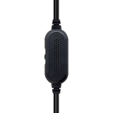 BOCINA ALAMBRICA - STEREO, USB +  3.5 MM, C/CONTROL DE VOLUMEN, ANTIDESLIZANTE, DE ESCRITORIO, P/PC/LAPTOP, NEGRO/PLATA, BROBOTIX 963913