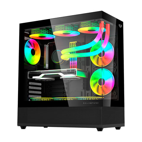 Gabinete Balam Rush Med Tor Tank 9200 Usb 3.0, 3Ventiladores Argb, Negro (Br-938723)