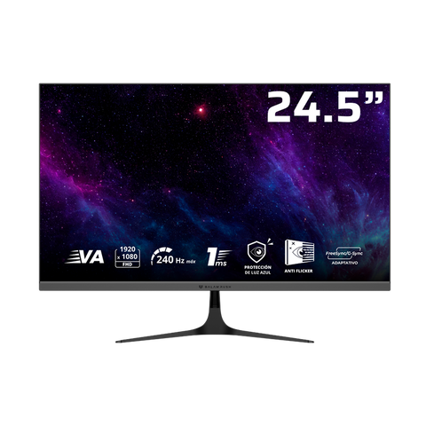 Monitor Balam Rush Gamer 24.5"" Va Cosmos Edge Mce245P 240 Hz 1Ms Negro