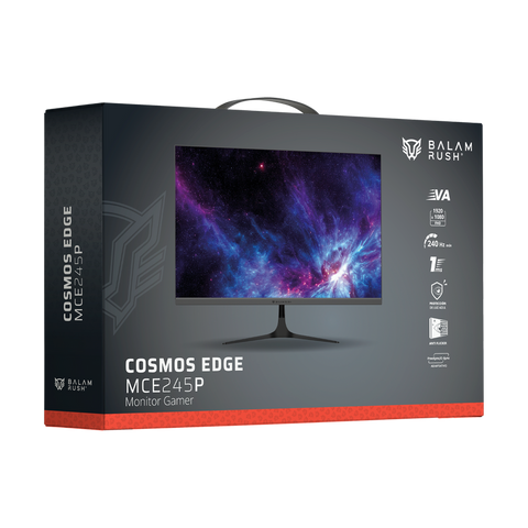 Monitor Balam Rush Gamer 24.5"" Va Cosmos Edge Mce245P 240 Hz 1Ms Negro