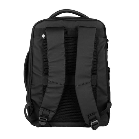 Backpack URBANBIZ TechZone 16" Negra - Material 100% Poliéster de Alta Resistencia - Garantía Limitada de por Vida - Ideal Ejecutivos