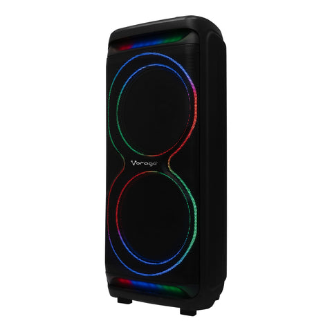 Bafle Vorago 2X15" Bt 5.3 Tws 180W Ecualizador Con Micrófono Negro - Ksp-800