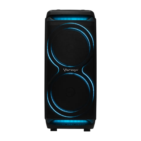 Bafle Vorago 2X15" Bt 5.3 Tws 180W Ecualizador Con Micrófono Negro - Ksp-800