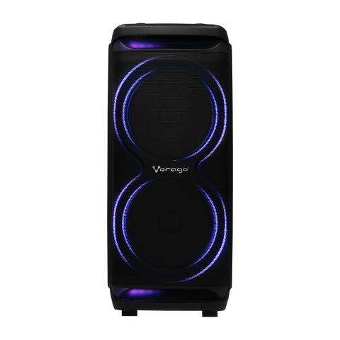 Bafle Vorago 2X15" Bt 5.3 Tws 180W Ecualizador Con Micrófono Negro - Ksp-800