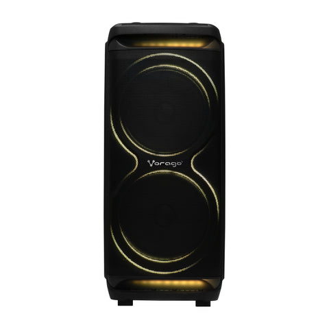 Bafle Vorago 2X15" Bt 5.3 Tws 180W Ecualizador Con Micrófono Negro - Ksp-800