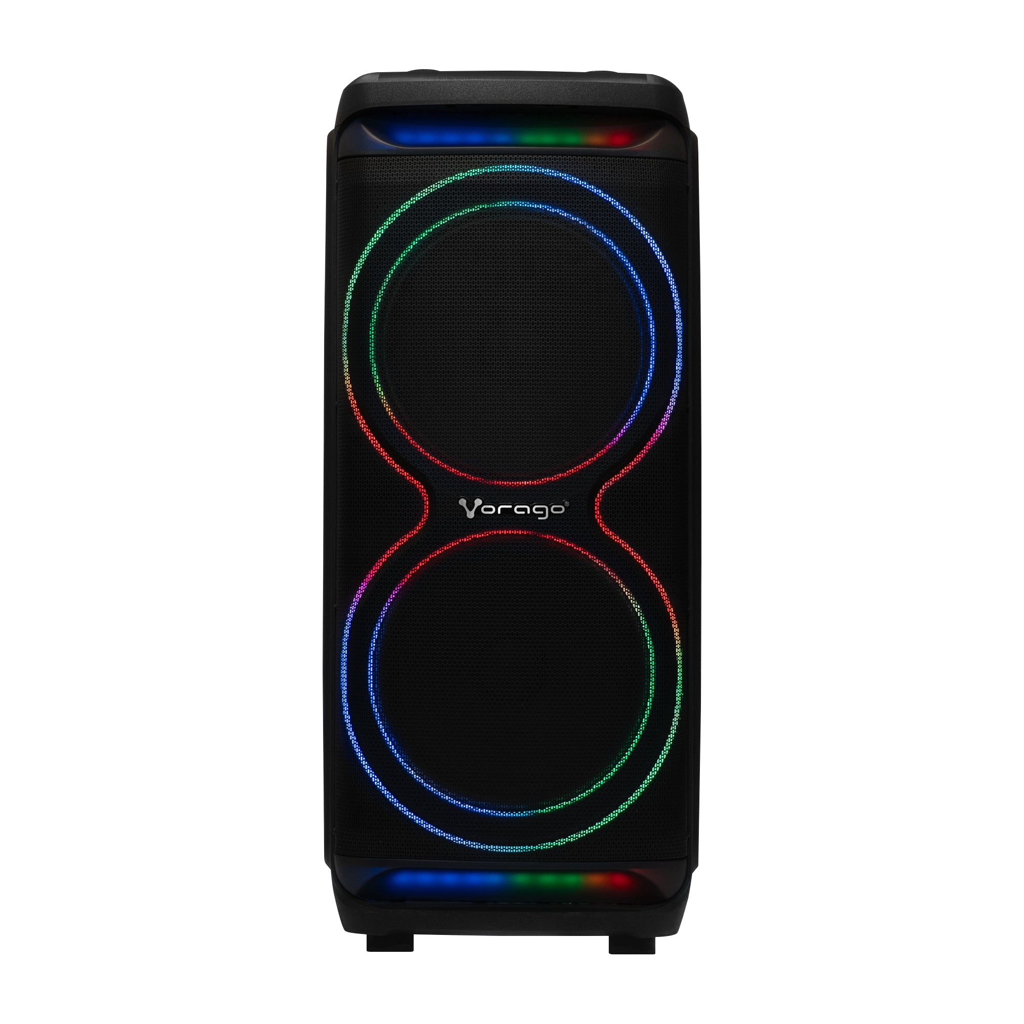 Bafle Vorago 2X15" Bt 5.3 Tws 180W Ecualizador Con Micrófono Negro - Ksp-800