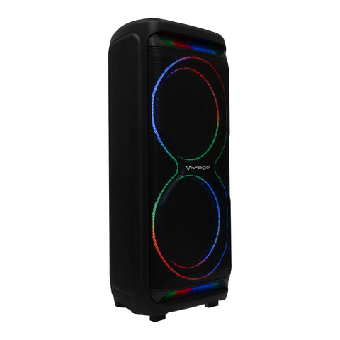 Bafle Vorago 2X15" Bt 5.3 Tws 180W Ecualizador Con Micrófono Negro - Ksp-800