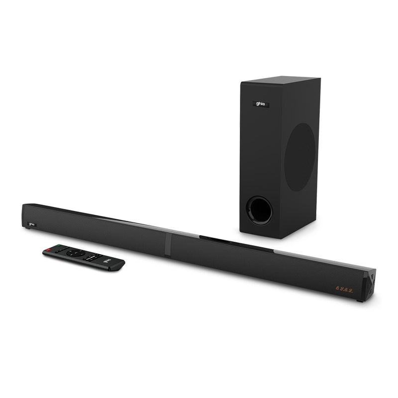 Barra De Sonido Detachable Ghia 2.1 Canales, Bluetooth, Usb, Aux, - Hdmi  Optico 100W Rms