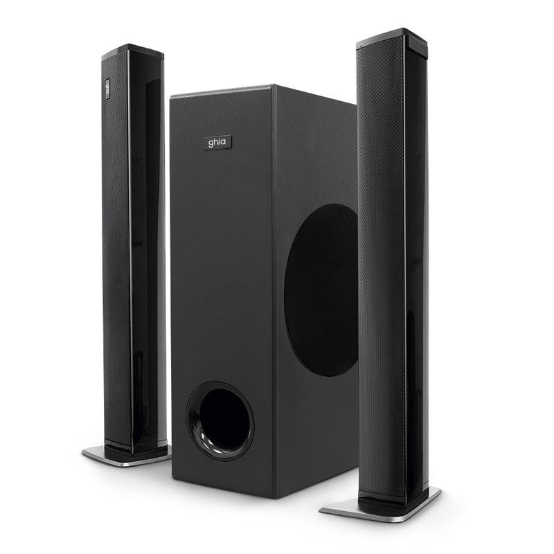 Barra De Sonido Detachable Ghia 2.1 Canales, Bluetooth, Usb, Aux, - Hdmi  Optico 100W Rms