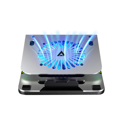 Base Enfriadora Acteck Ex Be650 Para Laptop,  Ventilador + Hub, Rgb, Color Negro (Ac-936156)