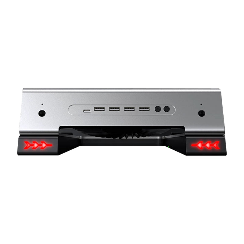 Base Enfriadora Acteck Ex Be650 Para Laptop,  Ventilador + Hub, Rgb, Color Negro (Ac-936156)