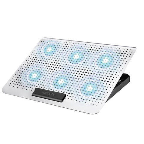 Base Enfriadora Acteck Froost Max B480 Para Laptop, 6 Ventiladores, Negro (Ac-936163)
