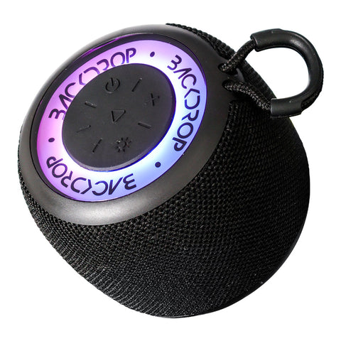 Bocina Bluetooth Backdrop BD91 Negra: Potencia de 5W, Versatilidad sin Límites con AUX, Radio FM, Micro SD Card y USB