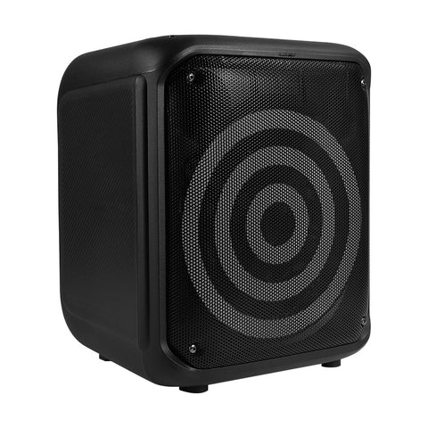 Bocina Karaoke Bluetooth Vorago Ksp-350 Rgb 8" Micrófono Inalámbrico Microsd Usb-A 3.5Mm Negro