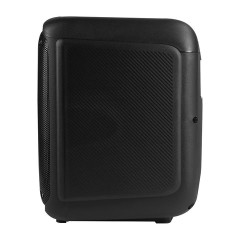 Bocina Karaoke Bluetooth Vorago Ksp-350 Rgb 8" Micrófono Inalámbrico Microsd Usb-A 3.5Mm Negro