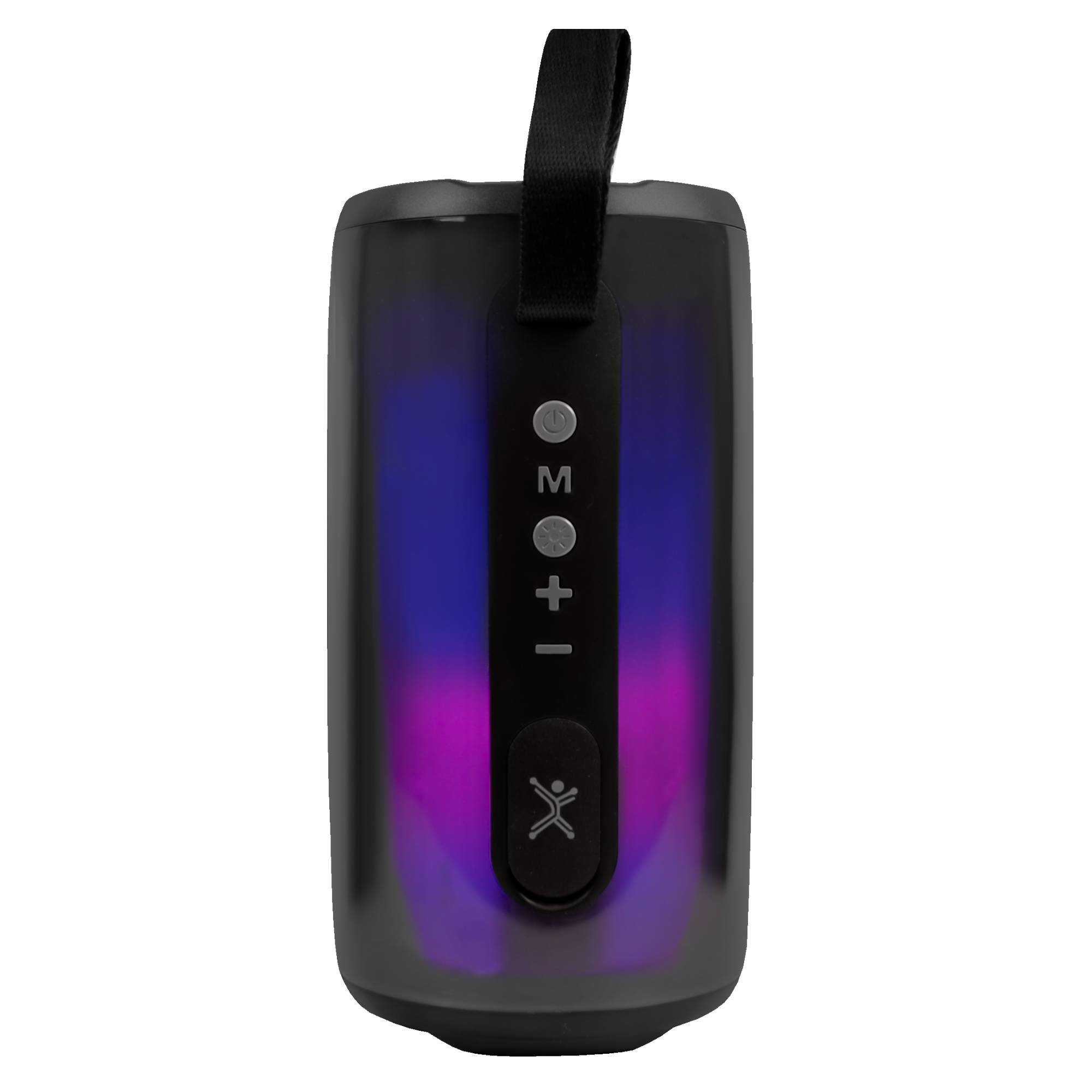Bocina Portatil Transparente Rgb Perfect Choice Con 2 Microfonos Inalambricos