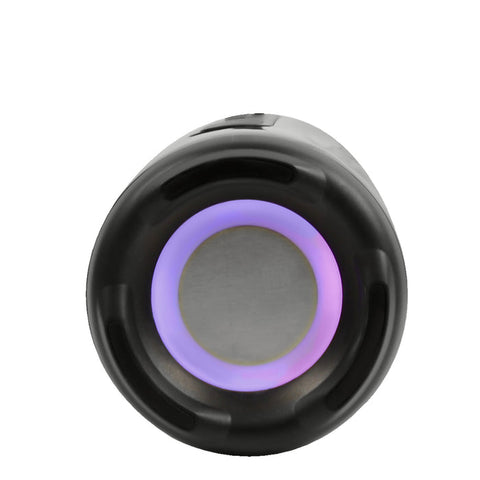 Bocina Portatil Transparente Rgb Perfect Choice Con 2 Microfonos Inalambricos