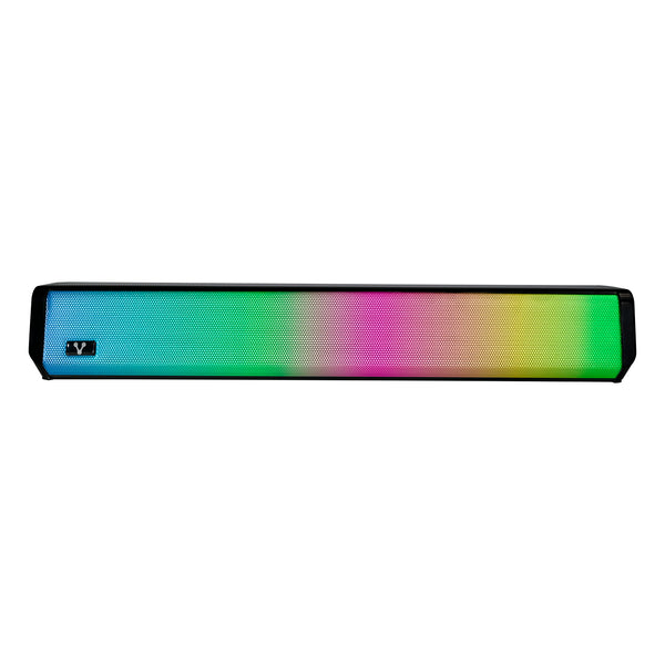 Bocina Vorago Bluetooth 5Wx2 3.5 Mm Usb Iluminación Rgb Negro (Bsp-320)