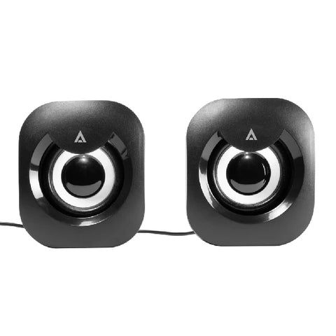Bocinas Acteck Esence Basic As215, usb, Iluminación Led - Negro