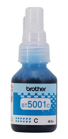 Botella De Tinta Brother Bt5001c Cyan 5,000 Paginas