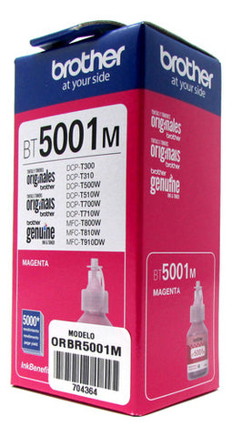 Botella De Tinta Brother Bt5001m Magenta 5,000 Paginas