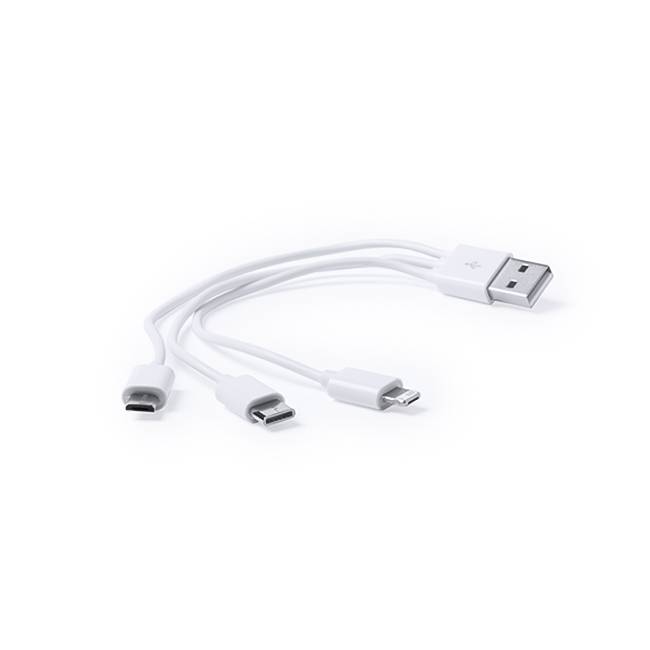 Cable 3 en 1 . 1 metro de largo . Con entrada USB A - USB C y MICRO USB DB-G-3.1