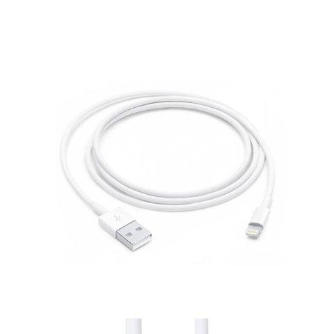 Cable USB A a LIGHTNING - color blanco. 1 metro de largo. Alta resistencia de materiales y carga rápida DB-G-USBLB