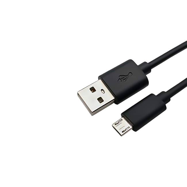 Cable USB A a MICRO USB V8 - color negro. 1 metro de largo. Alta resistencia de materiales y carga rápida DB-G-USBMN