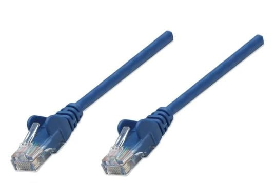 Cable de Red INTELLINET 342605 Cat6 - 3 m, RJ-45, RJ-45, Macho/Macho, Azul