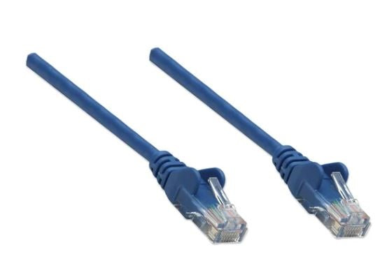 Cable de Red INTELLINET 342605 Cat6 - 3 m, RJ-45, RJ-45, Macho/Macho, Azul