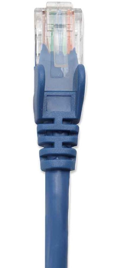 Cable de Red INTELLINET 342605 Cat6 - 3 m, RJ-45, RJ-45, Macho/Macho, Azul