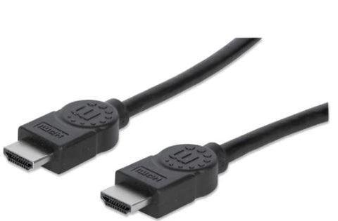 Cable HDMI Macho a Macho - Blindado, Negro, 10 m; Con canal Ethernet, Canal de Audio de Retorno, Vídeo en 3D y Color Profundo. - 323246 
