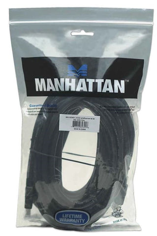 Cable HDMI Macho a Macho - Blindado, Negro, 10 m; Con canal Ethernet, Canal de Audio de Retorno, Vídeo en 3D y Color Profundo. - 323246