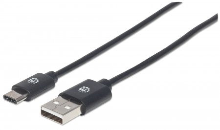 Cable para Dispositivos USB C de Alta Velocidad. USB 2.0 - A macho/ C macho, 480 Mbps, Longitud 2 m, Color  Negro - 354929 