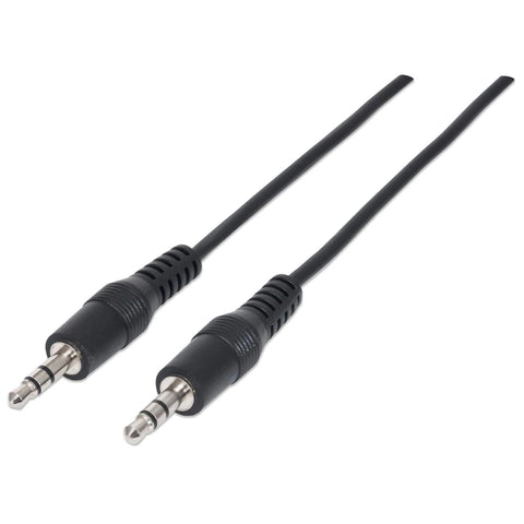 Cable auxiliar 3.5mm Macho a Macho Color Negro de 1.8m - 334594