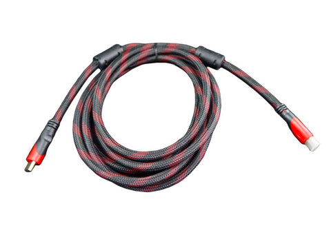 Cable HDMI Naceb Technology 3m Rojo | Alta Velocidad Full HD y 4K | Conexión Estable y Resistente