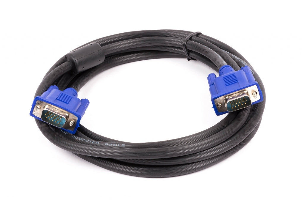 Cable VGA Naceb Technology 1.5m Macho/Macho | Conectores HD15 Reforzados | Transmisión de Video Clara