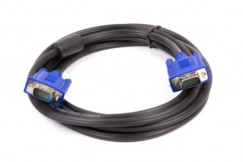 Cable VGA Naceb Technology 1.5m Macho/Macho | Conectores HD15 Reforzados | Transmisión de Video Clara