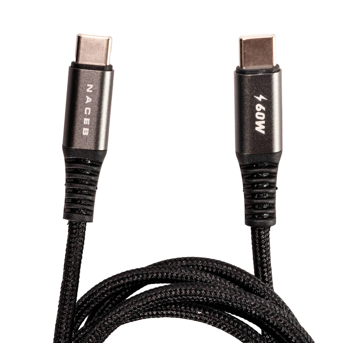 Cable Tipo-C Naceb AC 60W 1M Carga Rápida y Transmisión de Datos