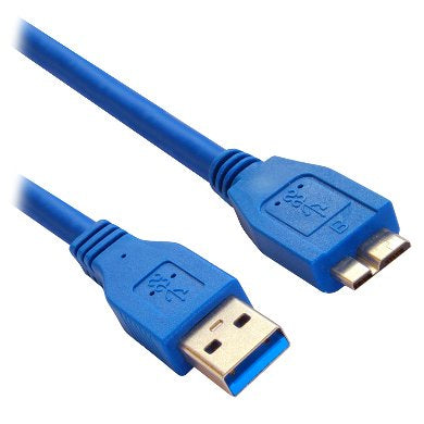 Cable USB BROBOTIX 364105 - USB, Micro-USB B, Macho/Macho, Azul