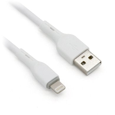 Cable Lightning BROBOTIX 963165 - USB V2.0., Lightning., Blanco, 1m