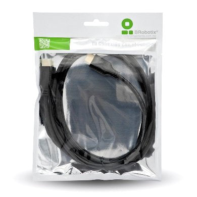 Cable HDMI V2.0 - 3.0 m, 2-4K, HDMI/HDMI, Macho/Macho, Negro. BROBOTIX 963493