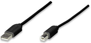 Cable USB Para impresora USB-A a USB- B Macho-Macho - Negro, 1.8 m, - 342650