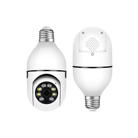 CÁMARA foco DBUGG DB-FF01 Esta cámara tipo domo  te permitirá registrar diversos momentos. Cuenta con resolución de 3MP - Se conecta a roseta E27