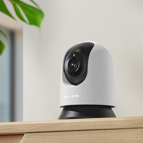 Cámara WiFi Pan/Tilt Mercusys MC200 - Movimiento Robotizado y Monitoreo Móvil - Vigilancia Interior Inteligente - Nuevo
