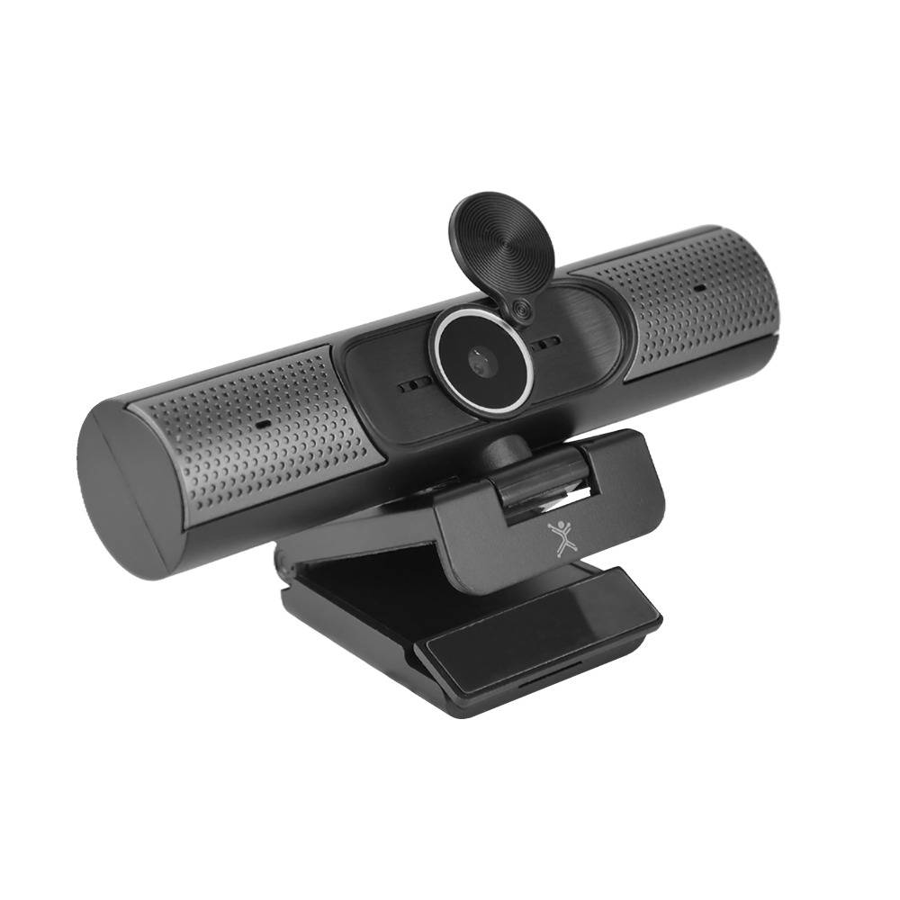 Cámara Web Lenso 2K 5MP - Con Bocina Dual Integrada para Videoconferencias - Solución Todo en Uno