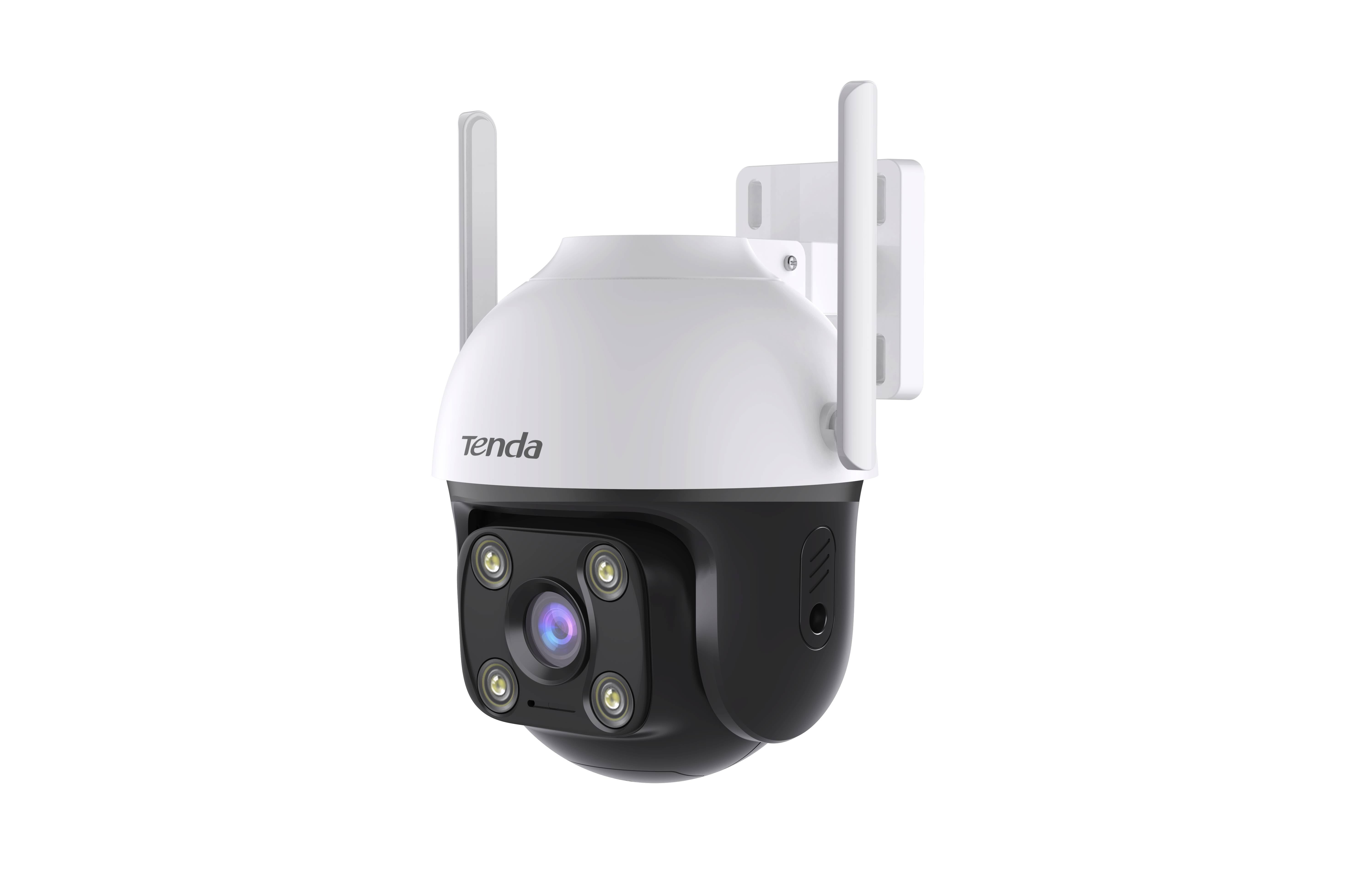 Cámara de Vigilancia Exterior TENDA CH7 - Cobertura Visual 360° con Visión Nocturna a Color - Detección Humana Avanzada - Máxima Seguridad