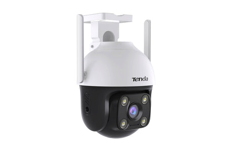 Cámara de Vigilancia Exterior TENDA CH7 - Cobertura Visual 360° con Visión Nocturna a Color - Detección Humana Avanzada - Máxima Seguridad